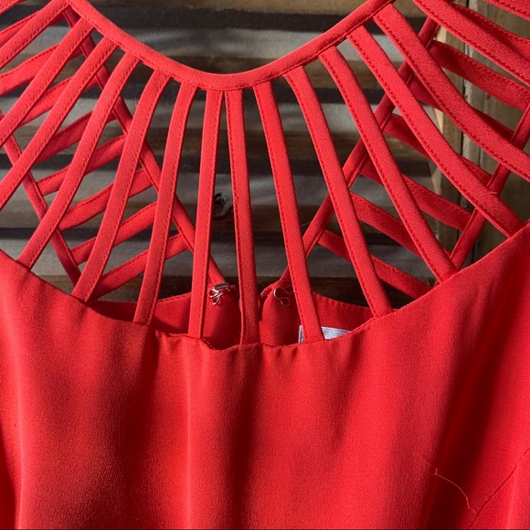 Nordstrom Red Skater Dress - Picture 7 of 7